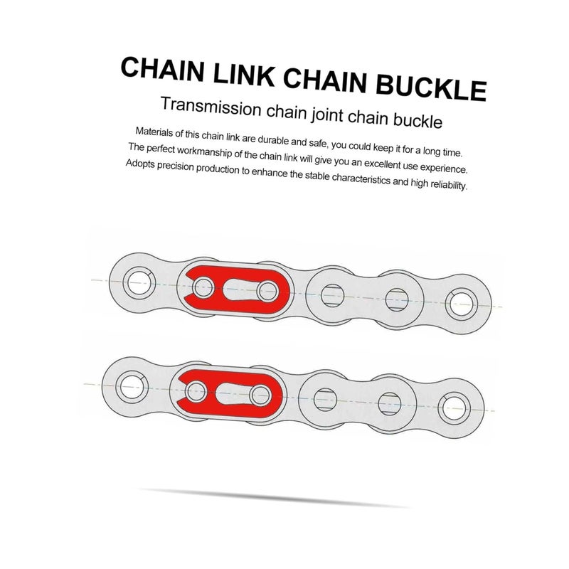 Heavy Duty Roller Chain Links 10Pcs Drive Chain Joint Buckle Fine Craftsmanship - Image 5